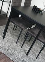 Eetkamerstoelen antraciet, Minder dan 50 cm, Gebruikt, Minder dan 50 cm, Ophalen of Verzenden