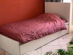 Bed 1-persoons met 2 opbergladen en hoofboard, Ophalen, Overige materialen, 90 cm, Eenpersoons