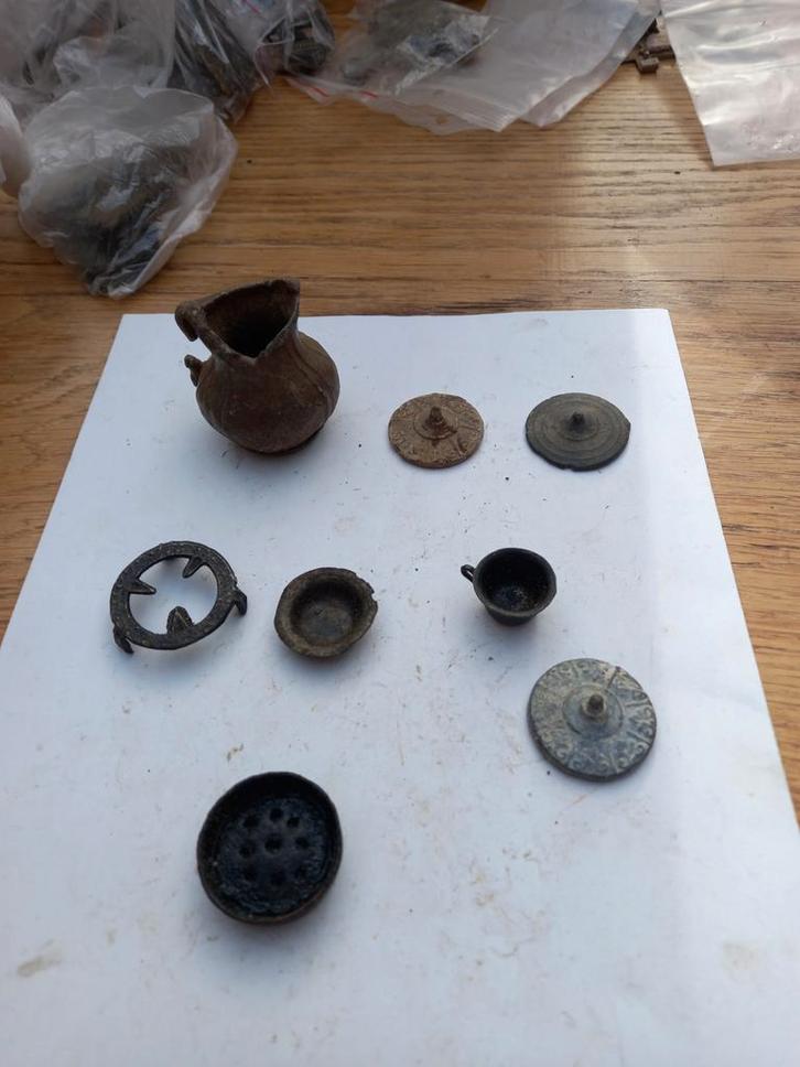 Bodemvondsten Kinderspeelgoed Lood/Tin Regio Tiel, Antiek en Kunst, Antiek | Overige Antiek, Ophalen of Verzenden