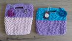 Pluche gehaakte tassen teddy A5 gratis bag charm, Ophalen of Verzenden, Nieuw, Handtas