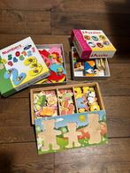 Houten kinder puzzels cijfers dieren beren aankleden, Ophalen of Verzenden, Minder dan 10 stukjes, Gebruikt, Van hout