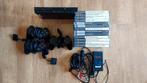 Playstation 2 Slim, Spelcomputers en Games, Zwart, Ophalen of Verzenden, Met 3 controllers of meer, Slim