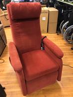 Sta op stoel Relaxfauteuil Doge stof rood 3 motoren, Huis en Inrichting, Fauteuils, Gebruikt, Minder dan 75 cm, Ophalen of Verzenden