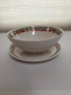 Ditmar Urbach - fruitschaal + onderbord, Gebruikt, Ophalen of Verzenden, Schaal of Schalen, Overige stijlen