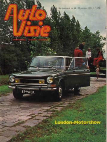 Autovisie 44 1971 : Saab 99 EM2 - Citroen GS - Fiat 128 3P beschikbaar voor biedingen