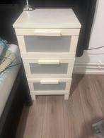Nachtkastje met 3 lades, Huis en Inrichting, Kasten | Ladekasten, Ophalen, Gebruikt, 3 of 4 laden, Minder dan 100 cm