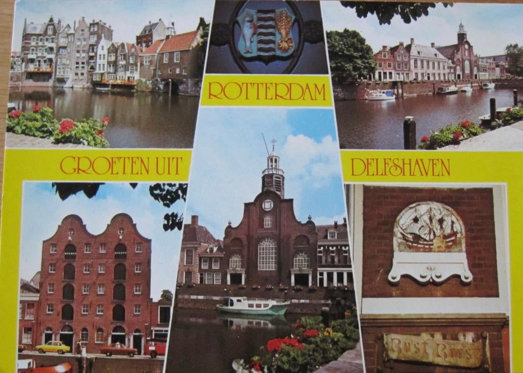 Groeten uit Rotterdam - Delfshaven - nieuw, Ophalen of Verzenden, 1980 tot heden, Ongelopen, Zuid-Holland
