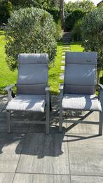 Bellagio tuinstoelen, Ophalen, Gebruikt, Aluminium, Verstelbaar