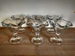 Set van 6 glazen dessert coupes, Glas of Glazen, Ophalen of Verzenden, Effen, Glas