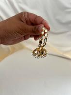 Indian bollywood kundan oorbellen, Ophalen of Verzenden, Nieuw, Overige materialen