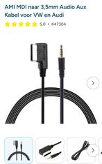 AMI MDI naar 3,5mm Audio Aux Kabel voor VW en Audi, Ophalen of Verzenden, Zo goed als nieuw, Minder dan 2 meter, Overige kabels