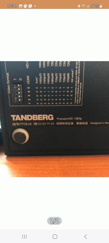 NIEUWE TANDBERG/CISCO, Conferentie  installatie  3 Dubbel  beschikbaar voor biedingen