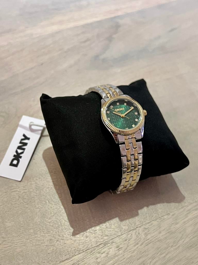DKNY Chambers Glitz vrouwenhorloge, Sieraden, Tassen en Uiterlijk, Horloges | Dames, Staal, DKNY, Polshorloge, Nieuw