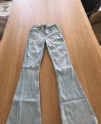 Flair jeans Bershka, Blauw, Maat 34 (XS) of kleiner, Lang, Gedragen