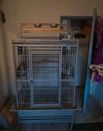 Montana Vogelkooi+ 6 zitstokken, Dieren en Toebehoren, Vogels | Hokken en Kooien, Ophalen, Zo goed als nieuw, Metaal, Vogelkooi