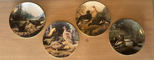 4 stuks Porseleinen borden met vogels van Wright (1 t/m 4), Antiek en Kunst, Kunst | Overige Kunst, Ophalen of Verzenden