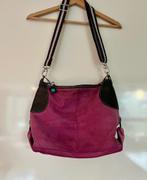Lady’s GABS hand/shoulderbag, genuine leather, Ophalen of Verzenden, Gebruikt, Roze, Handtas