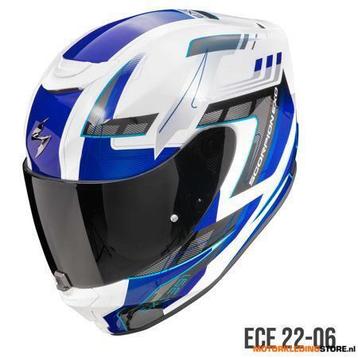 Scorpion EXO-391 CAPTOR Integraalhelm, Wit-Blauw beschikbaar voor biedingen