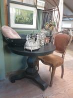 Antieke zwarte bijzettafel, Antiek en Kunst, Ophalen