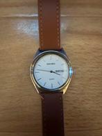 Sekonda Polshorloge - Bruin leren band, Overige merken, Staal, Polshorloge, Ophalen of Verzenden