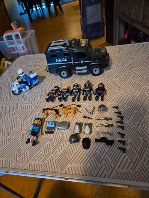 Playmobil Politie Set met Voertuigen en Figuren, Kinderen en Baby's, Speelgoed | Playmobil, Gebruikt, Complete set, Ophalen of Verzenden