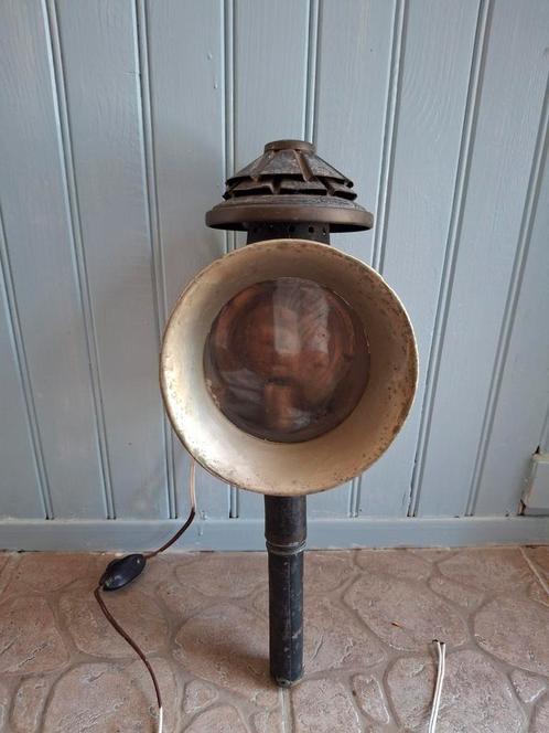 Prachtige oude grote Franse koetslamp, Antiek en Kunst, Antiek | Lampen, Ophalen of Verzenden