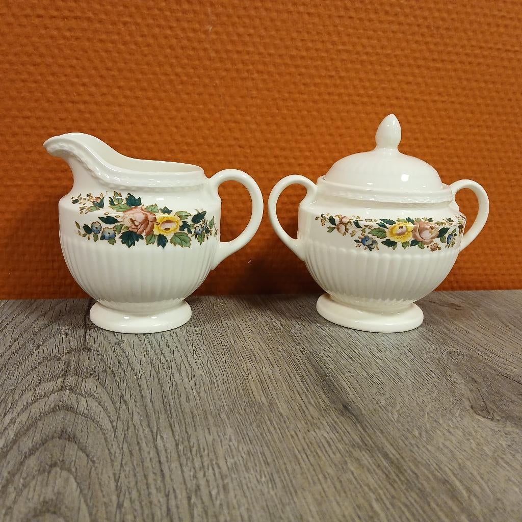 Wedgwood Conway roomstelletje, Huis en Inrichting, Keuken | Servies, Gebruikt, Overige typen, Ophalen of Verzenden, Wedgwood