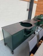 Groene Buitenkeuken Kamado Joe - MAGAZIJN LEEGVERKOOP, Ophalen, Gebruikt, Houtskool, Vrijstaand