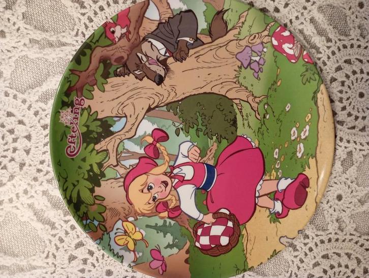 3x Efteling, roodkapje melamine bord, Verzamelen, Efteling, Nieuw, Overige typen, Ophalen of Verzenden
