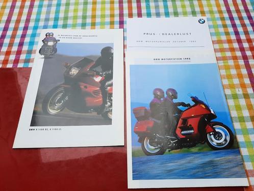 BMW Motorrad Nederlandse folderset K 1100 RS en LT - 1992, Boeken, Auto's | Folders en Tijdschriften, Zo goed als nieuw, BMW, Ophalen of Verzenden