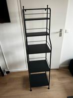Zwarte stellingkast - 165x40 cm, Ophalen, Gebruikt