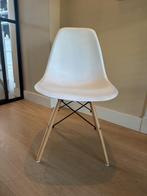 Witte kuipstoel 4 stuks, Huis en Inrichting, Stoelen, Hout, Gebruikt, Wit, Ophalen of Verzenden