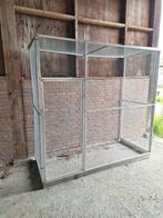 Te koop aluminium voliere vogelkooi vlucht, Ophalen, Zo goed als nieuw, Aluminium, Volière