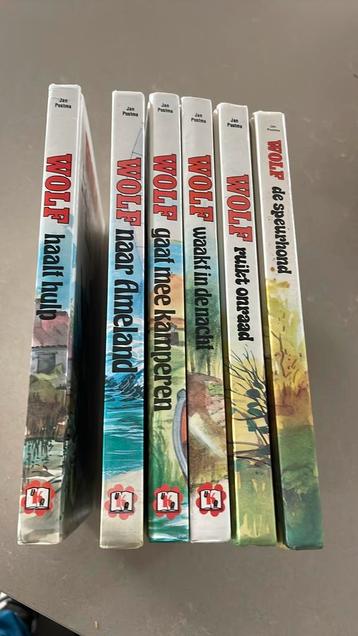 6 boeken serie wolf / jan postma /  kluitman uitgever beschikbaar voor biedingen