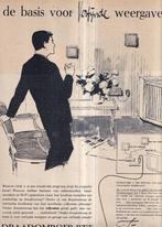 Retro reclame 1960 PTT draadomroep verfijnde weergave, Ophalen of Verzenden, Huis en Inrichting