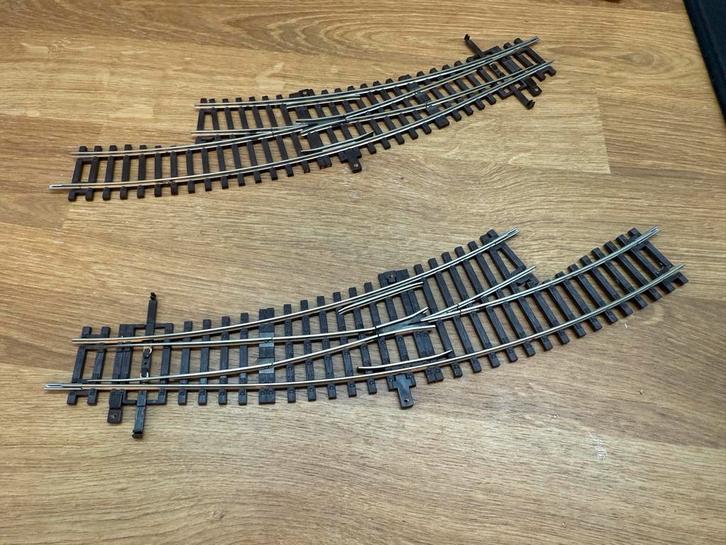Roco gebogen wissels  - Set van 2 (42465 en 42464)., Hobby en Vrije tijd, Modeltreinen | H0, Zo goed als nieuw, Rails, Gelijkstroom