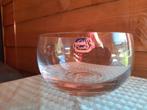 Bohemia chrystal glazen schaal 12,5 cm doorsnee, Antiek en Kunst, Antiek | Glas en Kristal, Ophalen of Verzenden