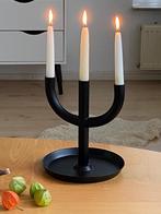 Vintage 1999 Eniget Ikea Kandelaar zwart voor 3 dinerkaarsen, Ophalen of Verzenden, Zo goed als nieuw