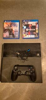 Ps4 met 2 spellen, Spelcomputers en Games, Spelcomputers | Sony PlayStation 4, Ophalen of Verzenden, Gebruikt, Met 1 controller