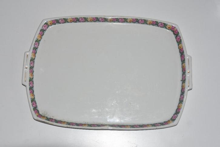 Antieke Siegmund Paul Meyer schaal Walküre SPM + rozen 1910, Antiek en Kunst, Antiek | Schalen, Ophalen of Verzenden