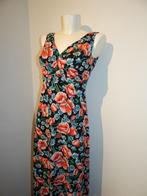 King Louie bloemen maxi dress fijne stretch stof S evt 38, Kleding | Dames, Jurken, Overige kleuren, Verzenden, Zo goed als nieuw