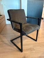 6  eettafel stoelen bruin/grijs, Huis en Inrichting, Ophalen, Zo goed als nieuw, Stof, Vijf, Zes of meer stoelen