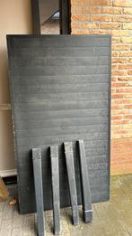 Hard kunsstof buiten tafel, Tuin en Terras, Ophalen of Verzenden, Gebruikt, Rechthoekig, Kunststof