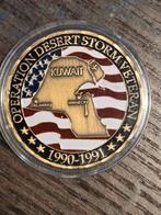 Operation Desert Storm Veteran Herdenkingsmunt, Verzamelen, Militaria | Algemeen, Ophalen of Verzenden, Overige soorten, Overige gebieden