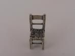 Zilveren miniatuur stoel                                Z224, Antiek en Kunst, Ophalen of Verzenden, Zilver