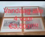 4 Zeldzame Frank Lloyd Wright Lithografieën., Antiek en Kunst, Kunst | Litho's en Zeefdrukken, Ophalen of Verzenden