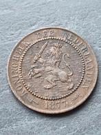 2 1/2 cent 1877 Willem 3, Postzegels en Munten, Munten | Nederland, Ophalen of Verzenden, Koning Willem III, 1 cent
