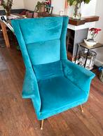 Kare design fauteuils petrol kleur, Huis en Inrichting, Fauteuils, Ophalen, Gebruikt, Stof