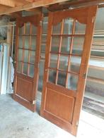 Massieve hardhouten jaren 50 - 60 deuren, Doe-het-zelf en Verbouw, Deuren en Horren, Gebruikt, 80 tot 100 cm, Binnendeur, Ophalen of Verzenden