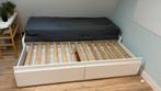 Flekke Bedbank met Lades - IKEA, Huis en Inrichting, Ophalen, Gebruikt, Wit, Tweepersoons